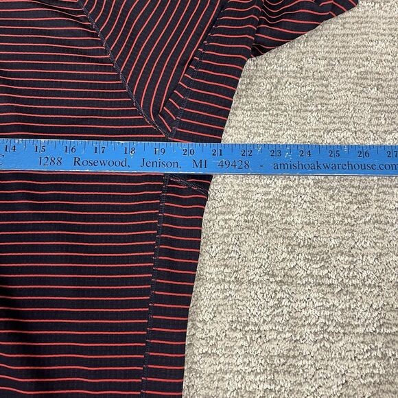 Patagonia Shirt Mens XL Capilene Midweight Baselayer Striped Polartec 44426 Red - Picture 6 of 7